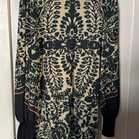 Free People Long Sleeve Print Mini Dress - Picture 5 of 7